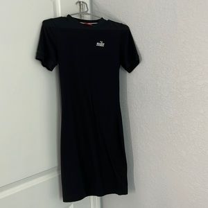 Small black body con Nike long dress